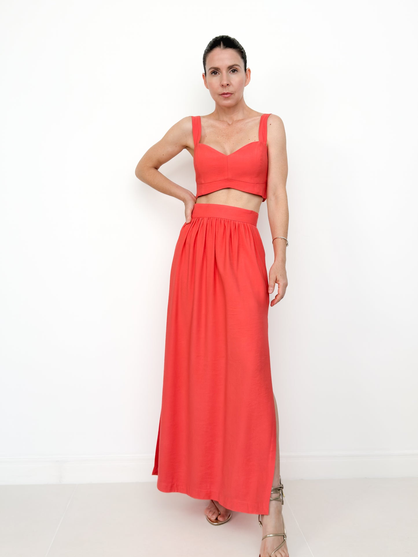 Saia Lisa - Laranja Sunset