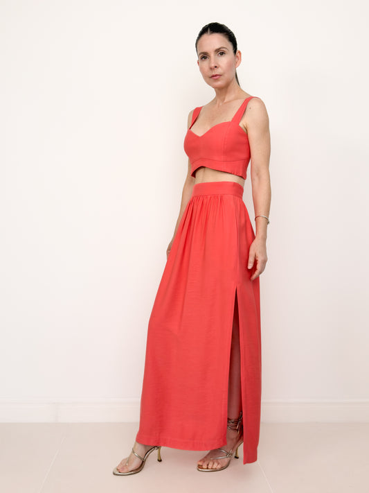 Saia Lisa - Laranja Sunset