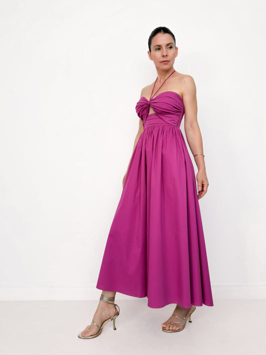 Vestido Niki - Rosa Marsala